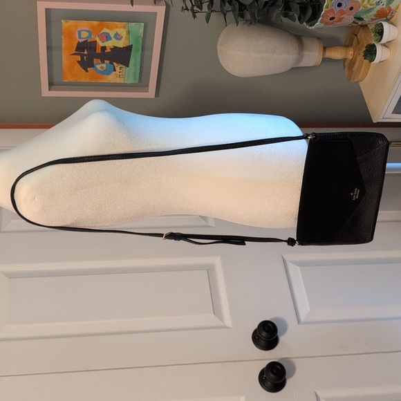 Kate Spade Black Suede And Leather Shoulder Bag - Picture 3 of 10